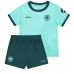 Camiseta Wolves Jorgen Strand Larsen #9 Segunda Equipación Replica 2025-26 para niños mangas cortas (+ Pantalones cortos)
